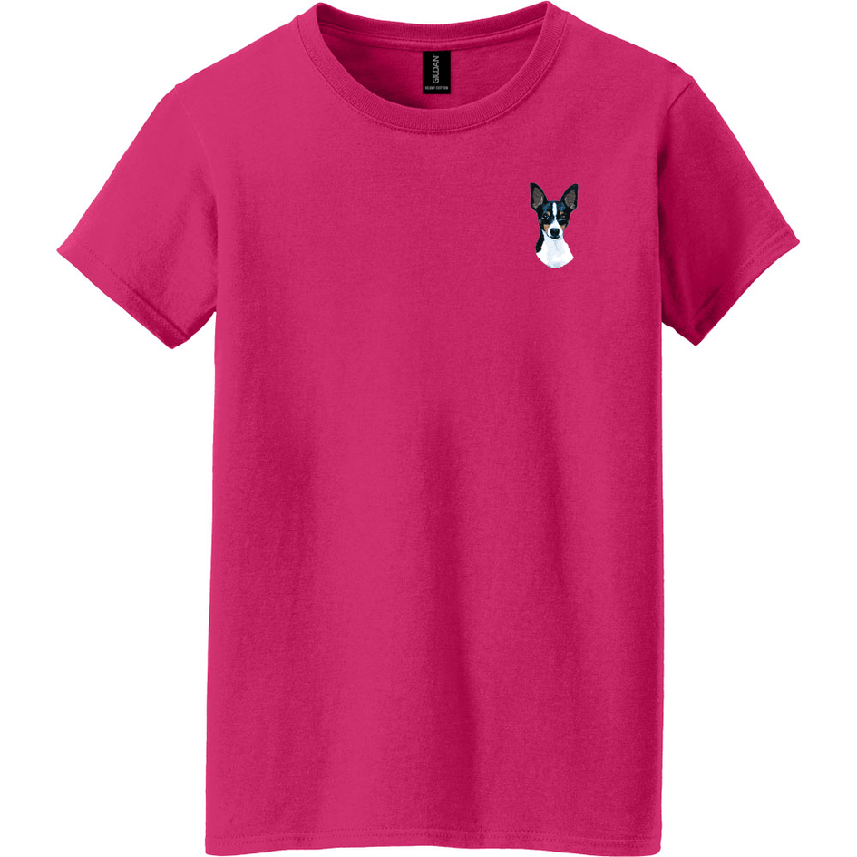 Toy Fox Terrier Embroidered Women's T-Shirt