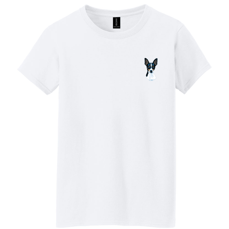 Toy Fox Terrier Embroidered Women's T-Shirt