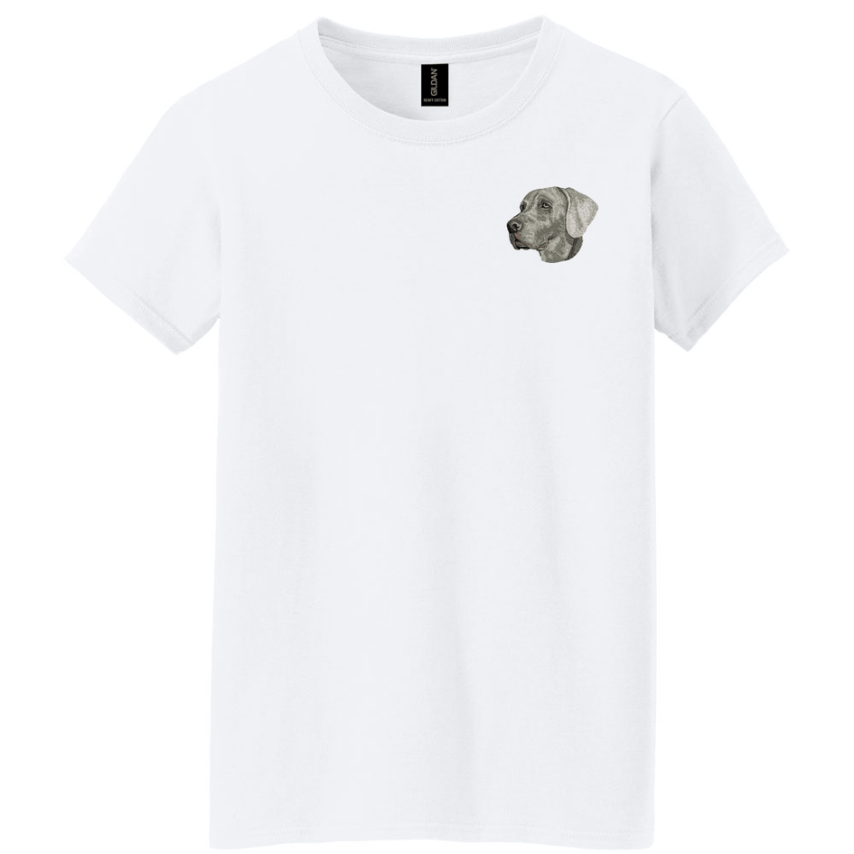 Weimaraner Embroidered Women's T-Shirt