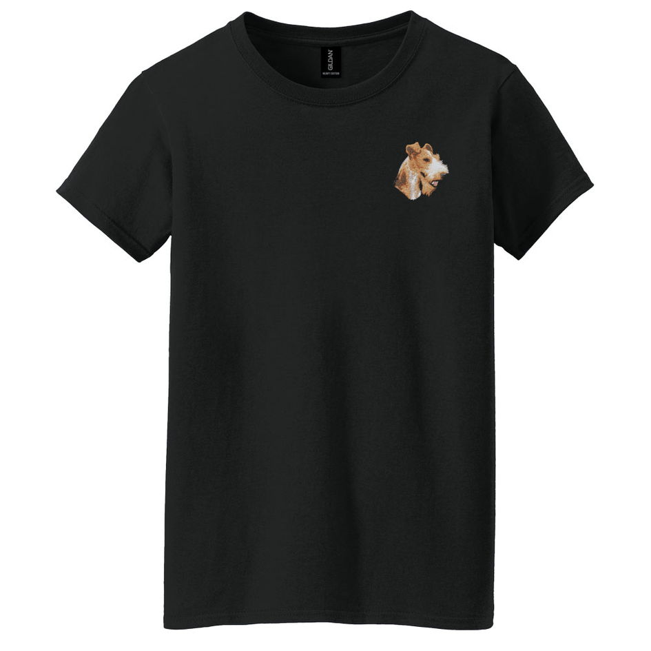 Wire Fox Terrier Embroidered Women's T-Shirt