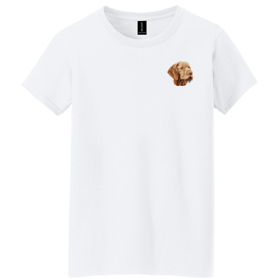 Wirehaired Vizsla Embroidered Women's T-Shirt