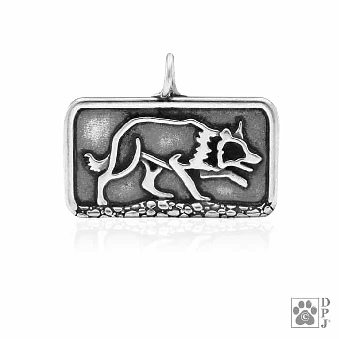 Border Collie Sizzling Crouch, Body, Pendant