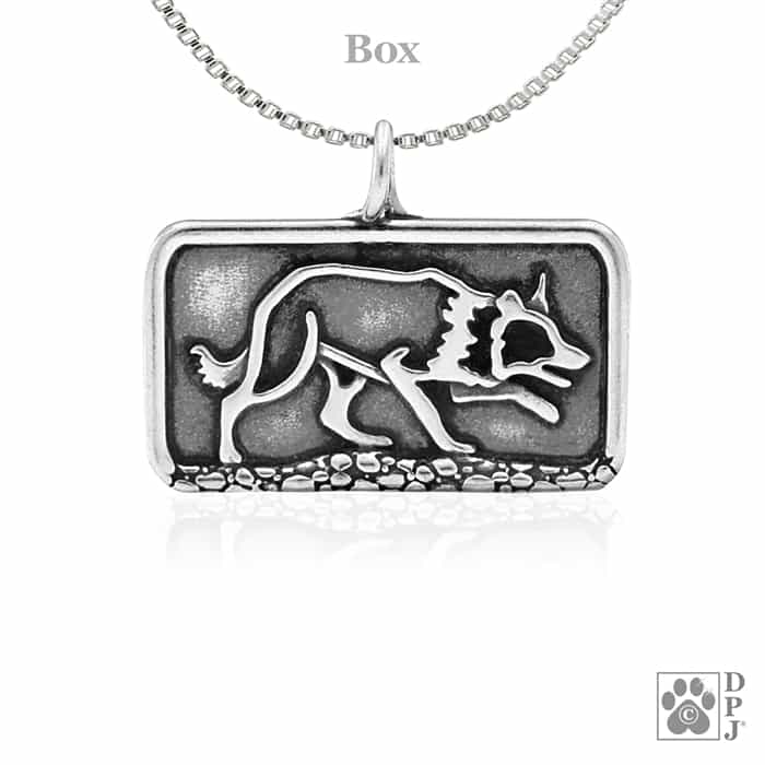 Border Collie Sizzling Crouch, Body, Pendant