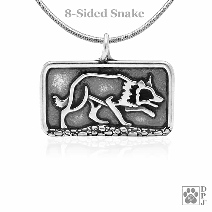 Border Collie Sizzling Crouch, Body, Pendant