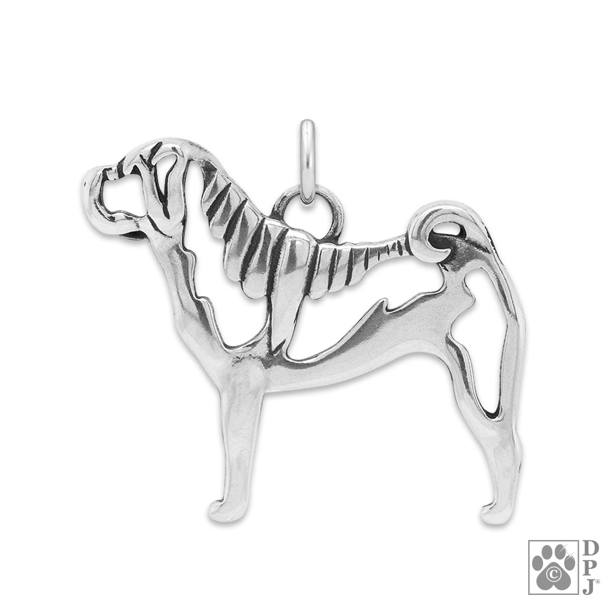Chinese Shar Pei Necklace Body Pendant On 20