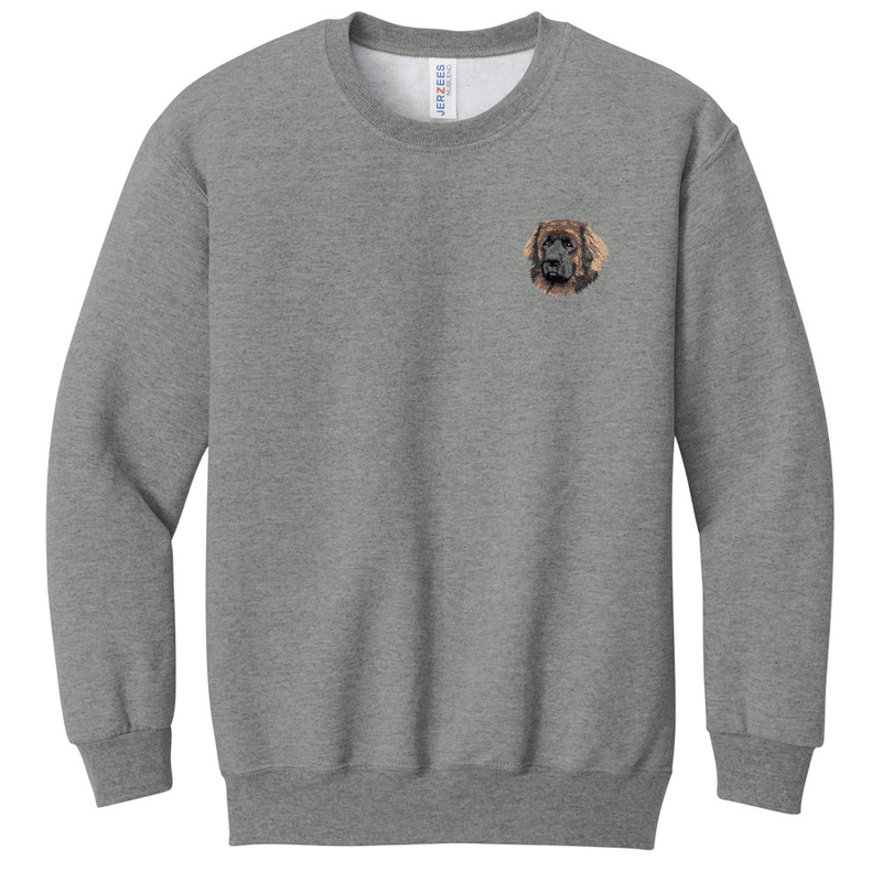 Leonberger Embroidered Youth Crewneck Sweatshirt