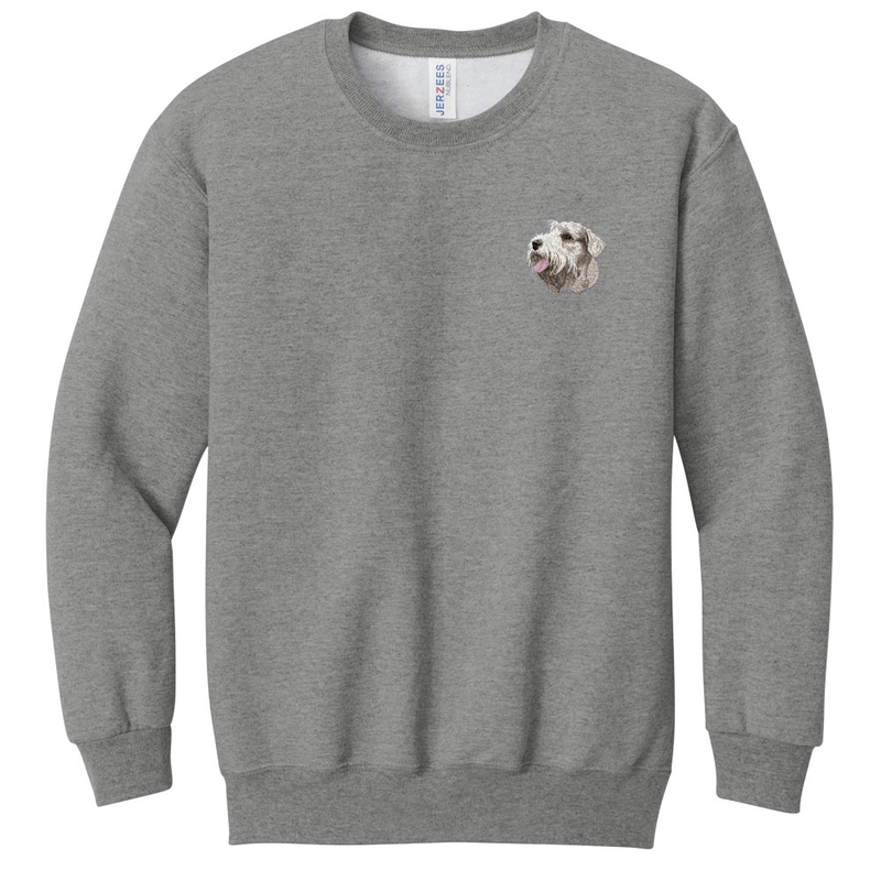 Sealyham Terrier Embroidered Youth Crewneck Sweatershirt