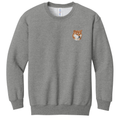Shiba Inu Embroidered Youth Crewneck Sweatershirt