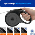 American Kennel Club Retractable Dog Leash, 16.4ft, Tangle-Free, Ergonomic Grip, One-Hand Brake, for Medium & Large Dogs up to 66 lbs