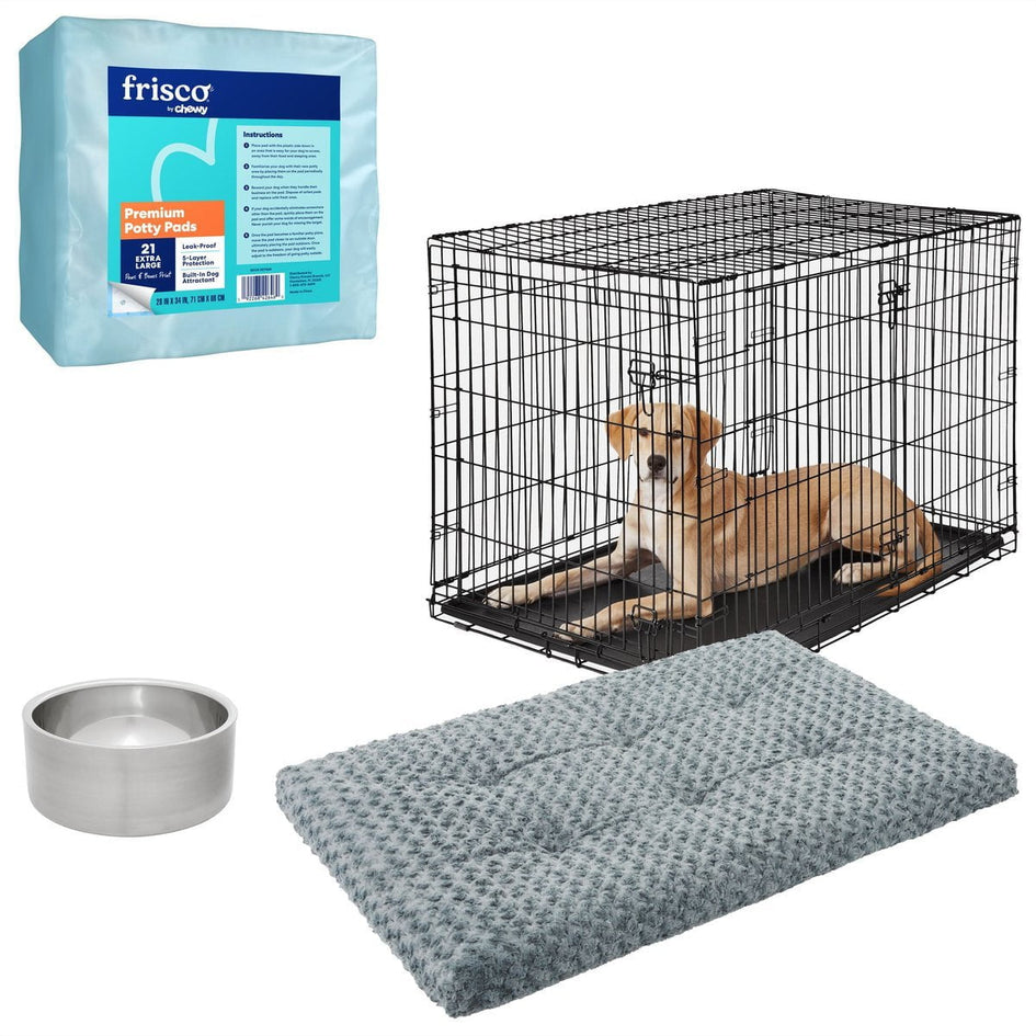 Ubuy Frisco Double Door Dog Crate Pet Supplies Frisco Heavy Duty