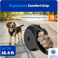 American Kennel Club Retractable Dog Leash, 16.4ft, Tangle-Free, Ergonomic Grip, One-Hand Brake, for Medium & Large Dogs up to 66 lbs