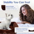 AMERICAN KENNEL CLUB Cuddler Pet Bed with Low-Profile Entrance – 30" Plush Dog Bed for Medium Breeds Up to 50 lbs, Ultra-Soft Washable Bed with Non-Slip Bottom, Durable High-Loft Filling, Brown