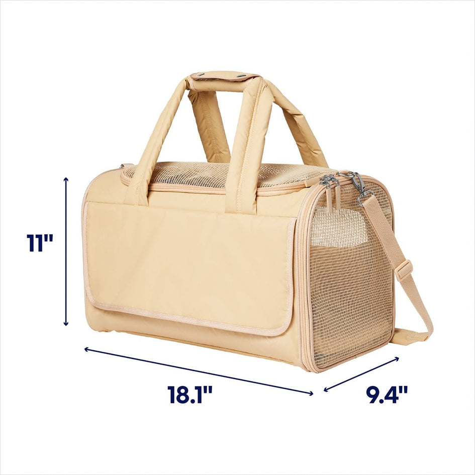 Soft-Sided Pet Carrier For Large Cats & Small Dogs, Airline Approved Collapsible Portable Travel Carrier Breathable Durable Privacy Pet Bag Multiple Colors Soft-Sided Pet Carrier For Large Cats & Small Dogs, Airline Approved Collapsible Portable Travel Carrier Breathable Durable Privacy Pet Bag Multiple Colors