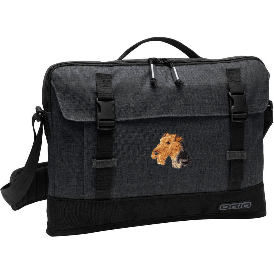 Airedale Terrier Embroidered Apex Slim Bag Laptop/Tablet Case