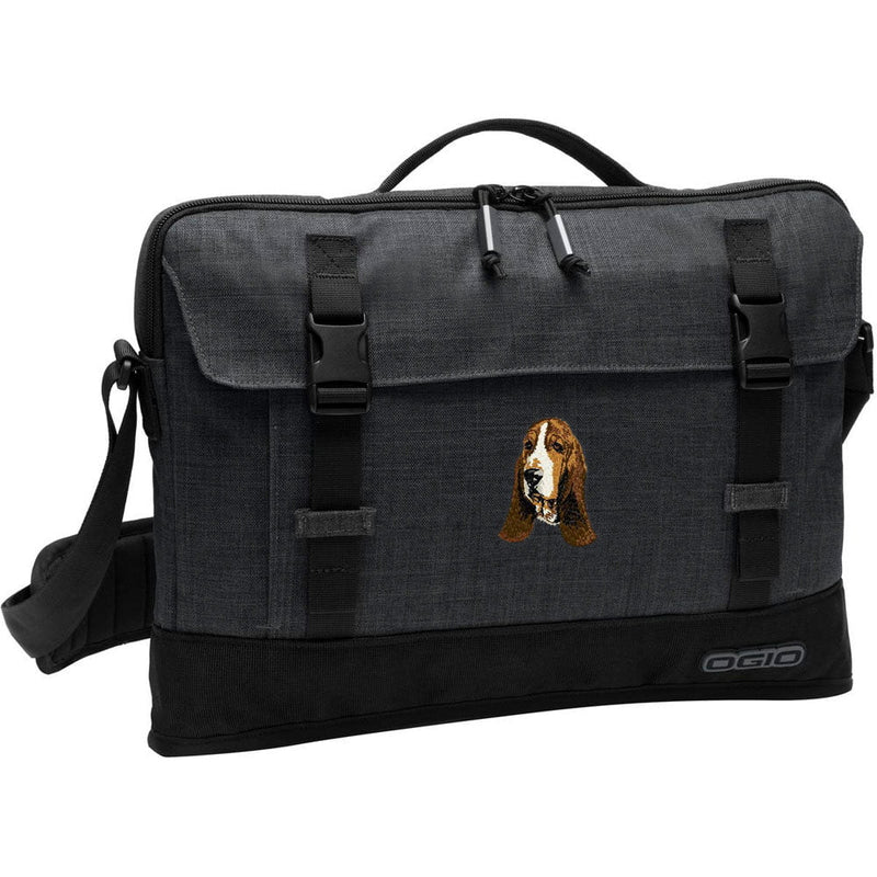 Basset Hound Embroidered Apex Slim Bag Laptop/Tablet Case