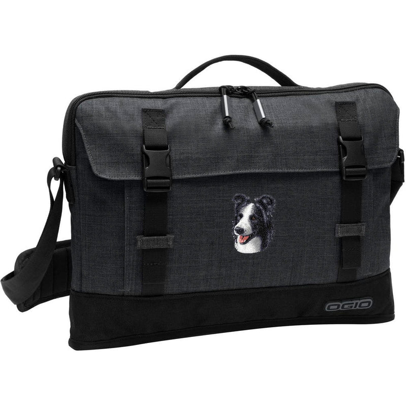 Border Collie Embroidered Apex Slim Bag Laptop/Tablet Case