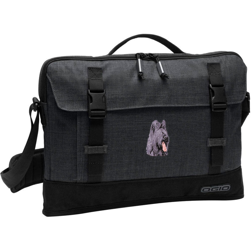 Briard Embroidered Apex Slim Bag Laptop/Tablet Case