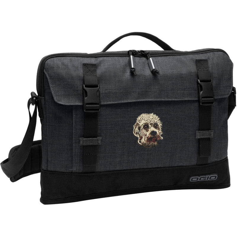 Dandie Dinmont Terrier Embroidered Apex Slim Bag Laptop/Tablet Case