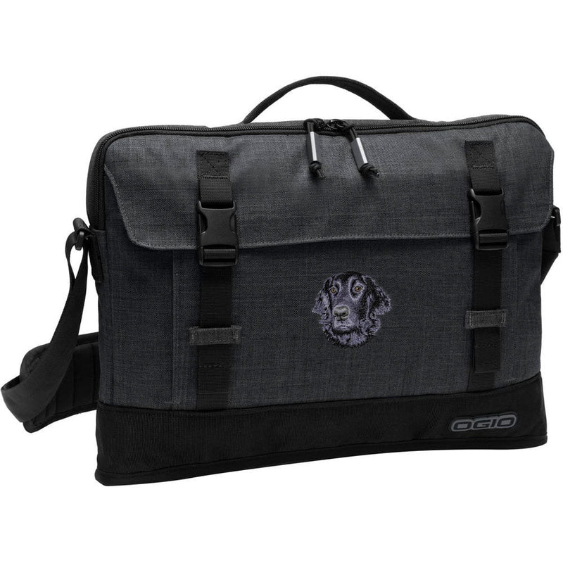 Flat-Coated Retriever Embroidered Apex Slim Bag Laptop/Tablet Case