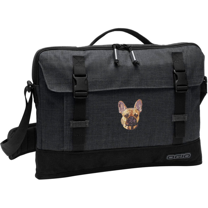French Bulldog Embroidered Apex Slim Bag Laptop/Tablet Case
