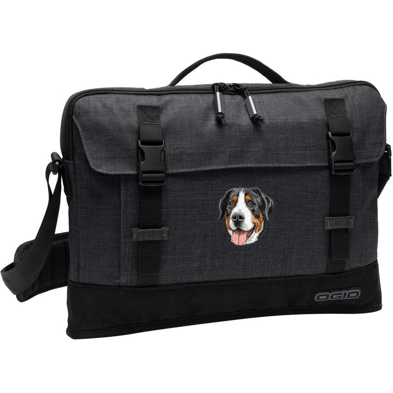 Greater Swiss Mountain Dog Embroidered Apex Slim Bag Laptop/Tablet Case
