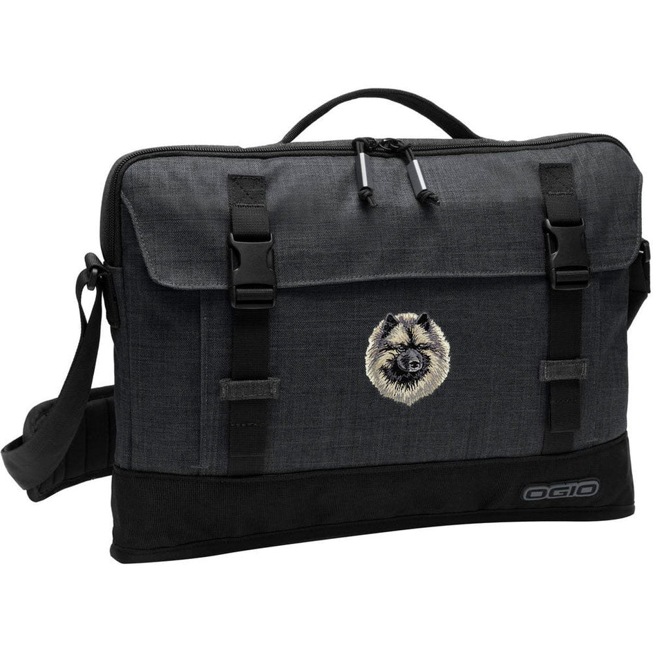 Keeshond Embroidered Apex Slim Bag Laptop/Tablet Case