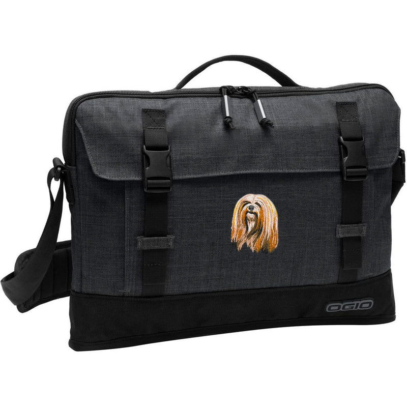 Lhasa Apso Embroidered Apex Slim Bag Laptop/Tablet Case