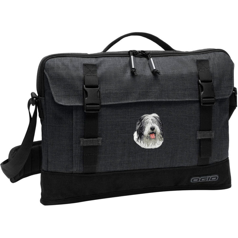 Old English Sheepdog Embroidered Apex Slim Bag Laptop/Tablet Case