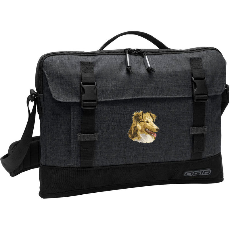Shetland Sheepdog Embroidered Apex Slim Bag Laptop/Tablet Case