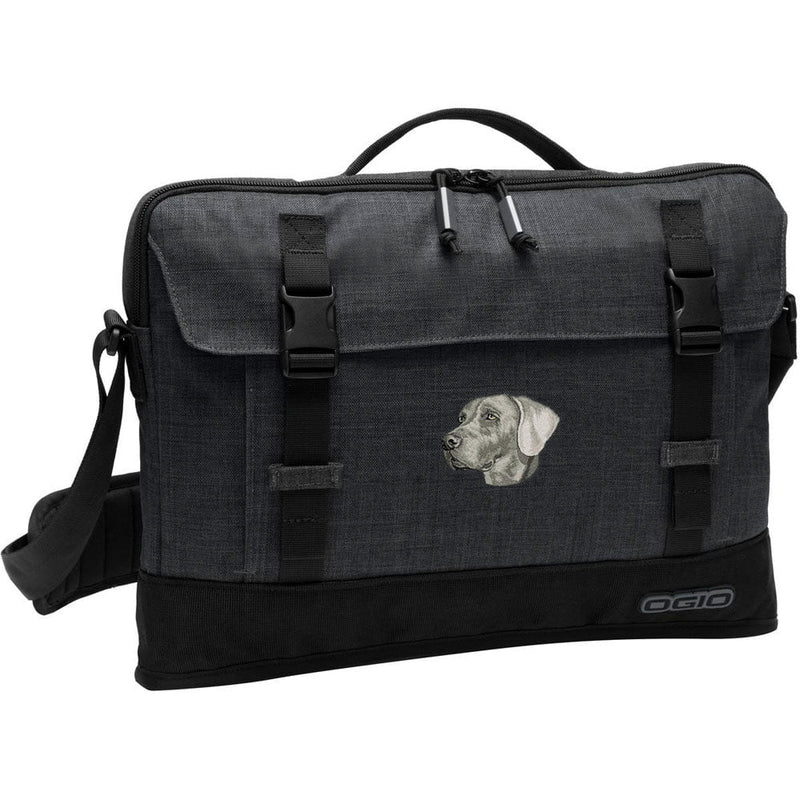 Weimaraner Embroidered Apex Slim Bag Laptop/Tablet Case