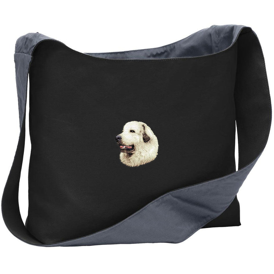 Great Pyrenees Embroidered Canvas Sling Bag