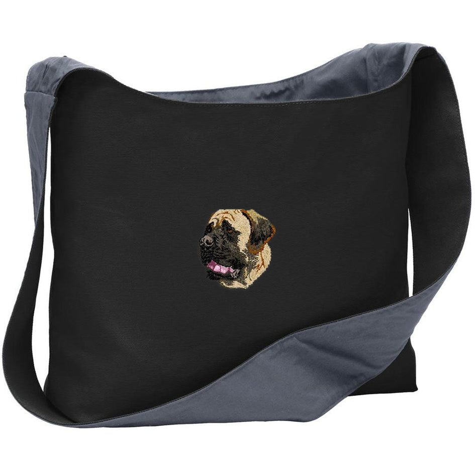 Mastiff Embroidered Canvas Sling Bag