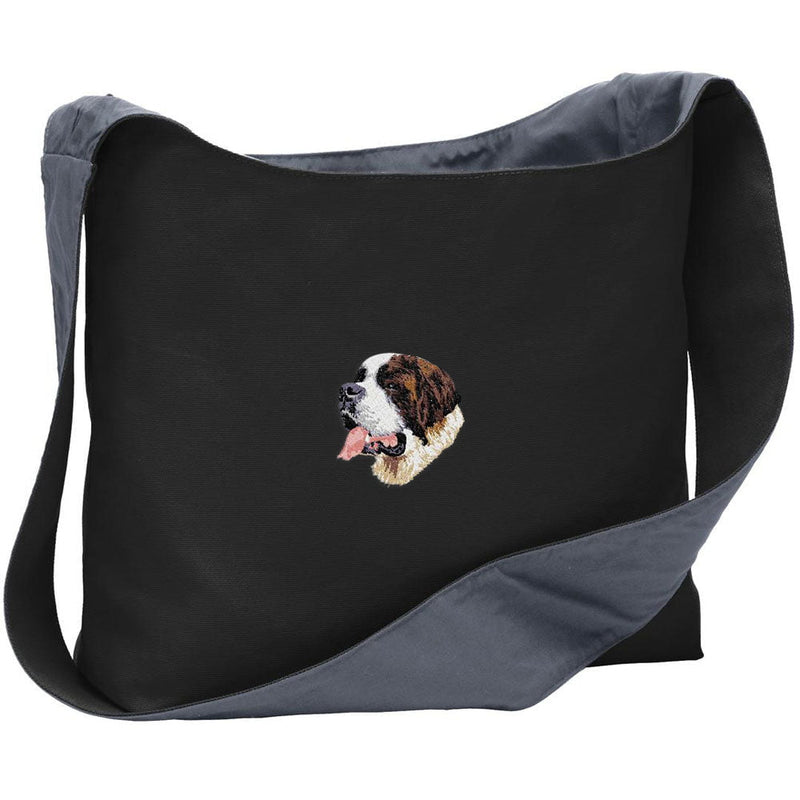 Saint Bernard Embroidered Canvas Sling Bag