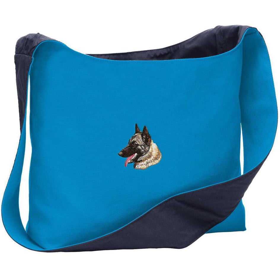 Belgian Malinois Embroidered Canvas Sling Bag
