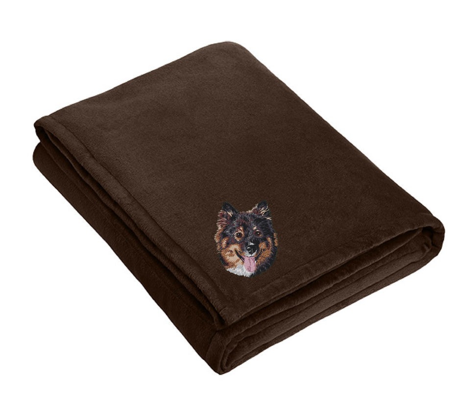 Finnish Lapphund Embroidered Blankets