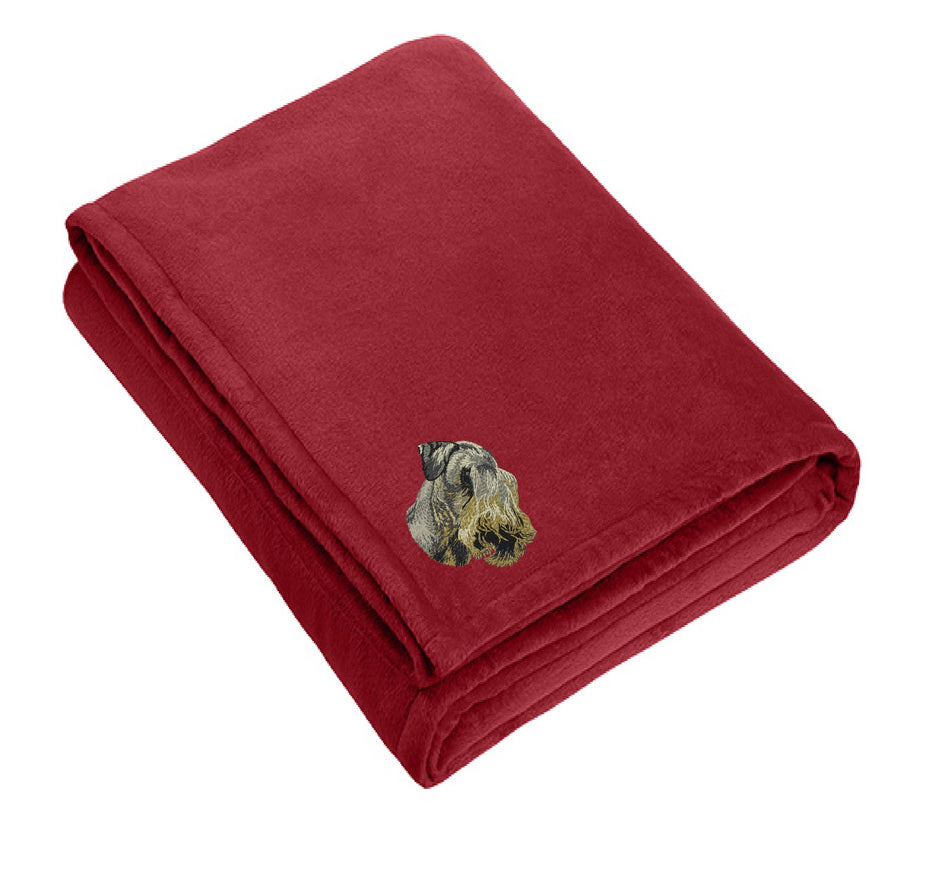 Cesky Terrier Embroidered Blankets