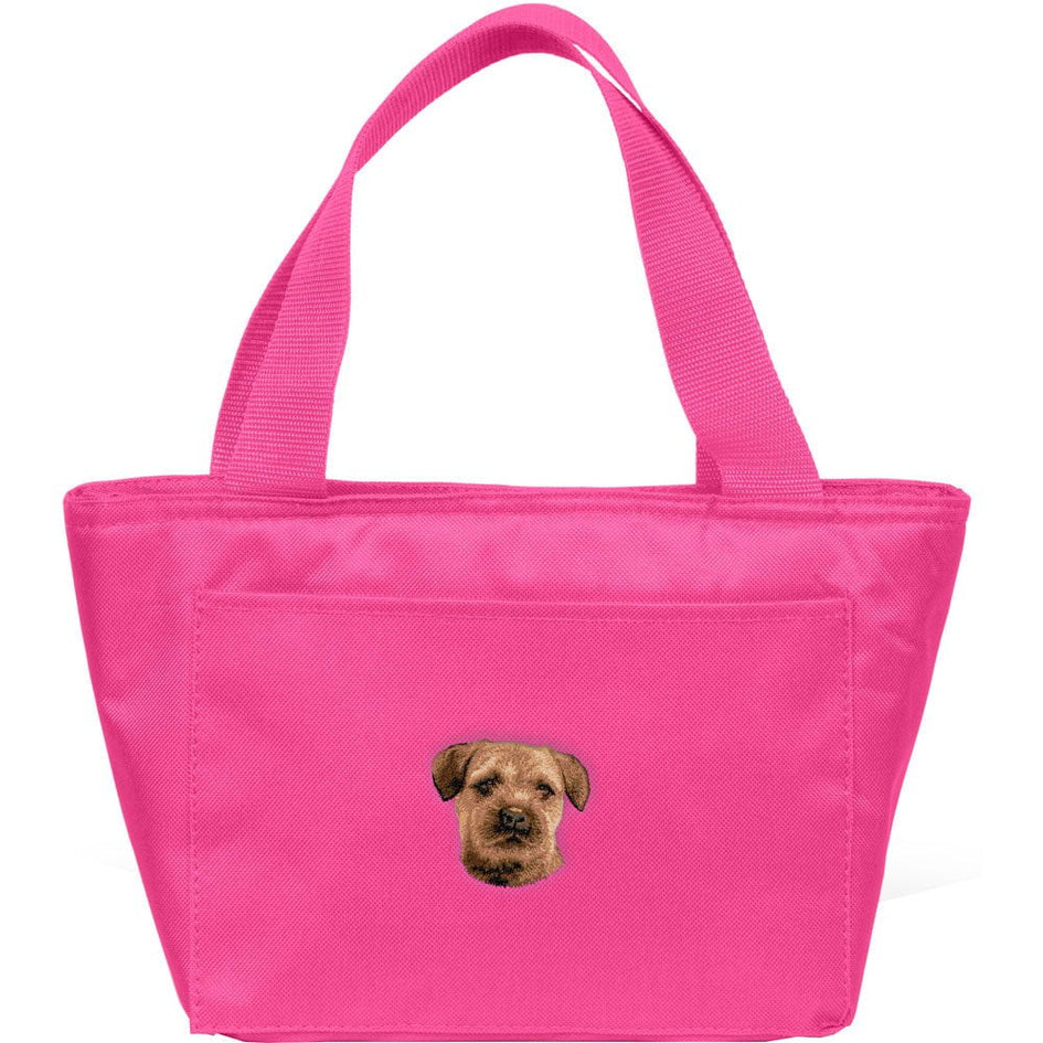 Border Terrier Embroidered Insulated Lunch Tote