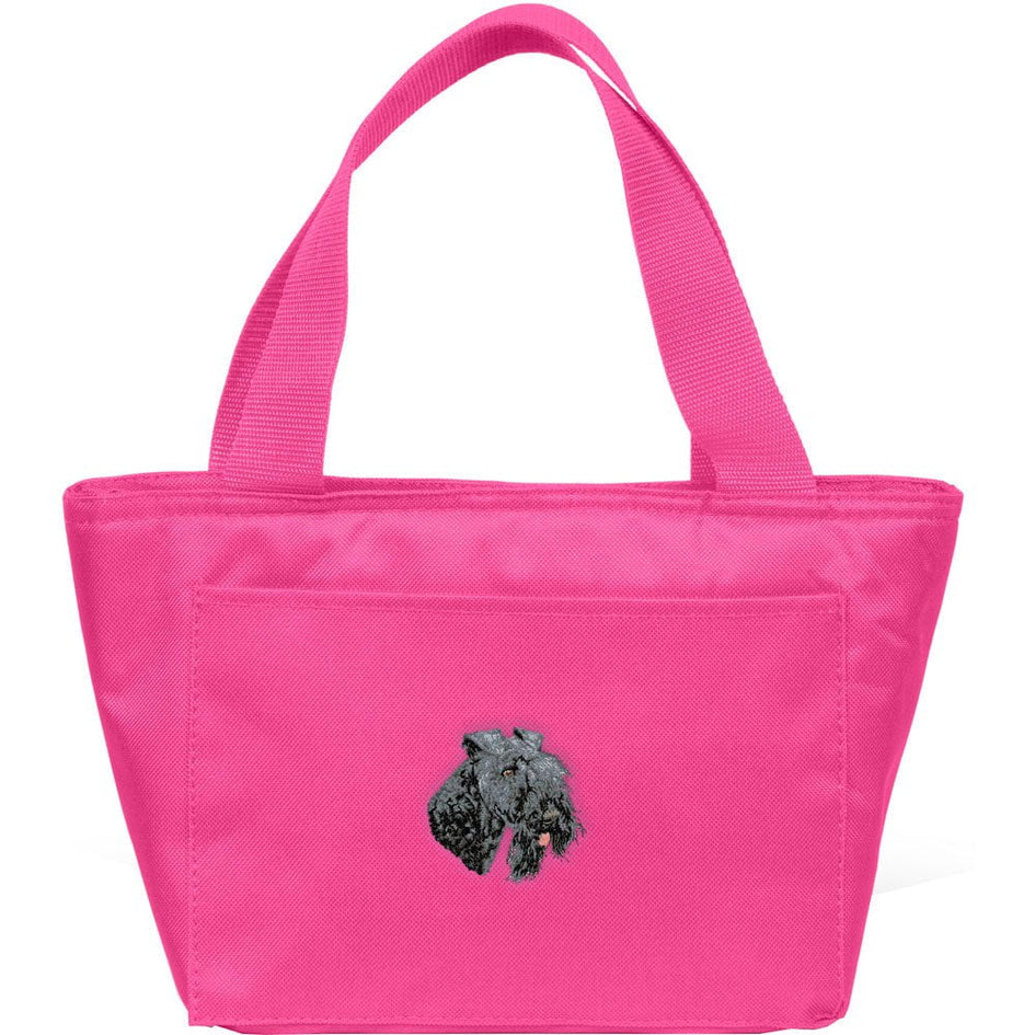 Kerry Blue Terrier Embroidered Insulated Lunch Tote