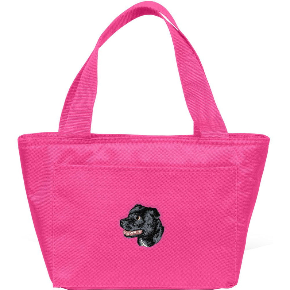 Staffordshire Bull Terrier Embroidered Insulated Lunch Tote