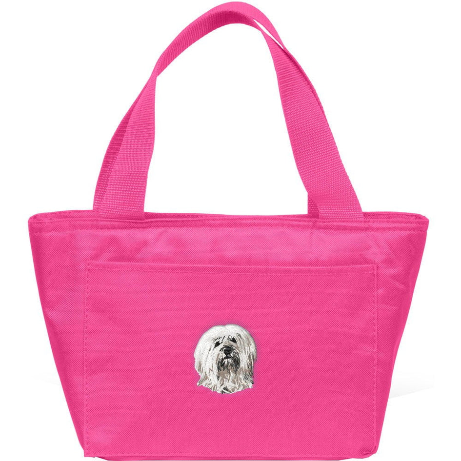 Tibetan Terrier Embroidered Insulated Lunch Tote