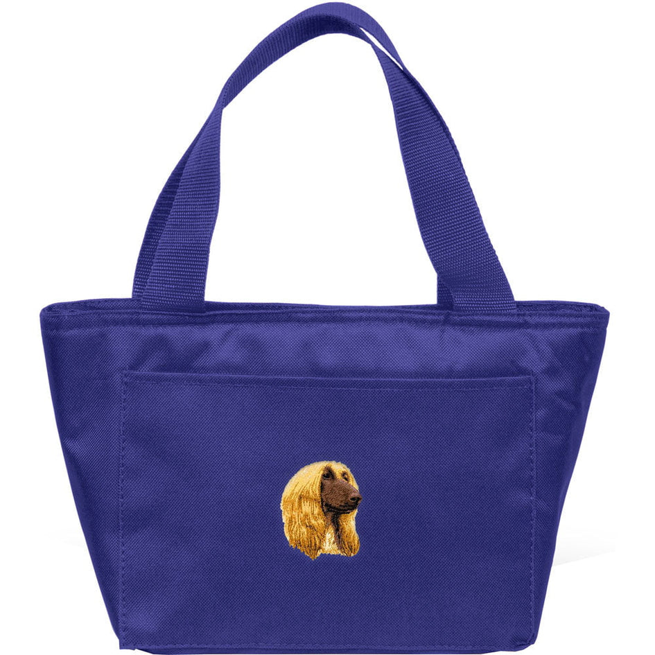 Afghan Hound Embroidered Insulated Lunch Tote