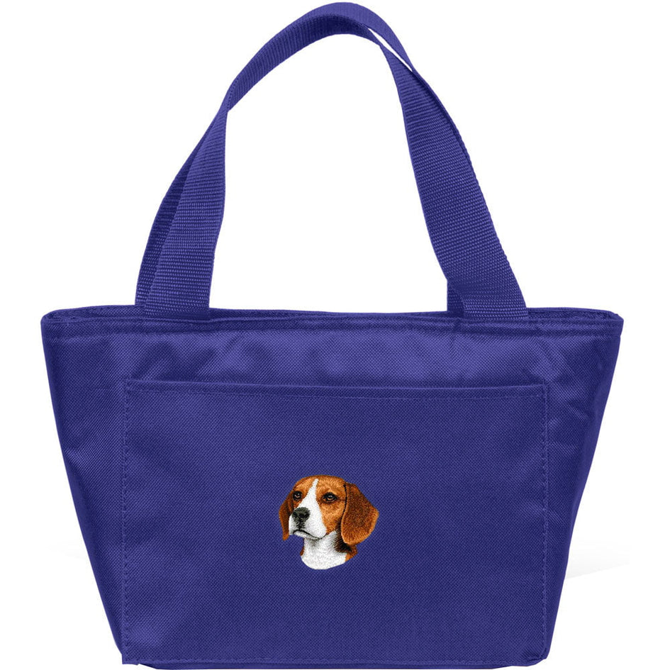 Beagle Embroidered Insulated Lunch Tote