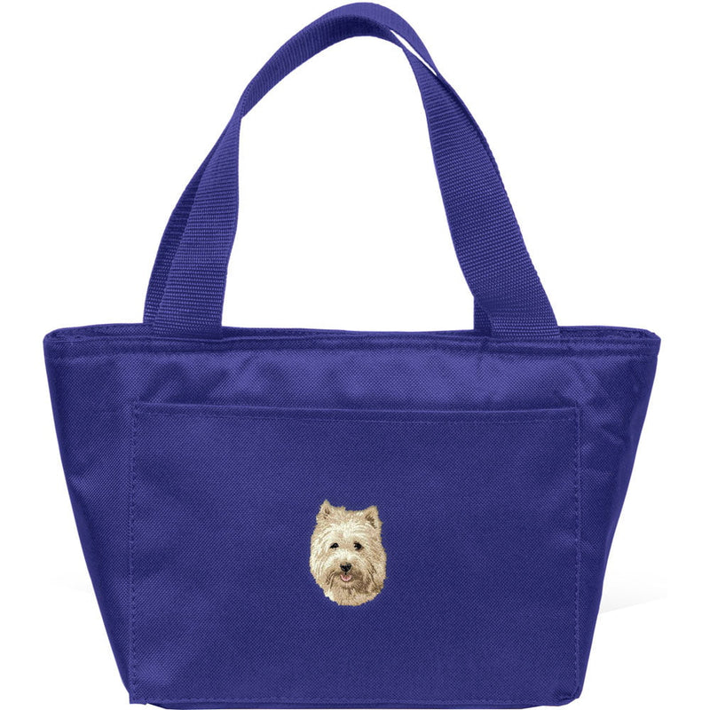 Cairn Terrier Embroidered Insulated Lunch Tote