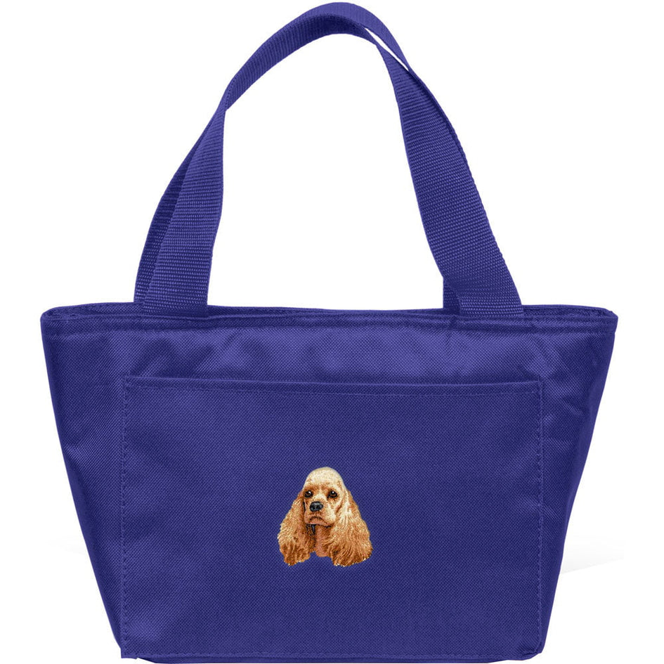 Cocker Spaniel Embroidered Insulated Lunch Tote