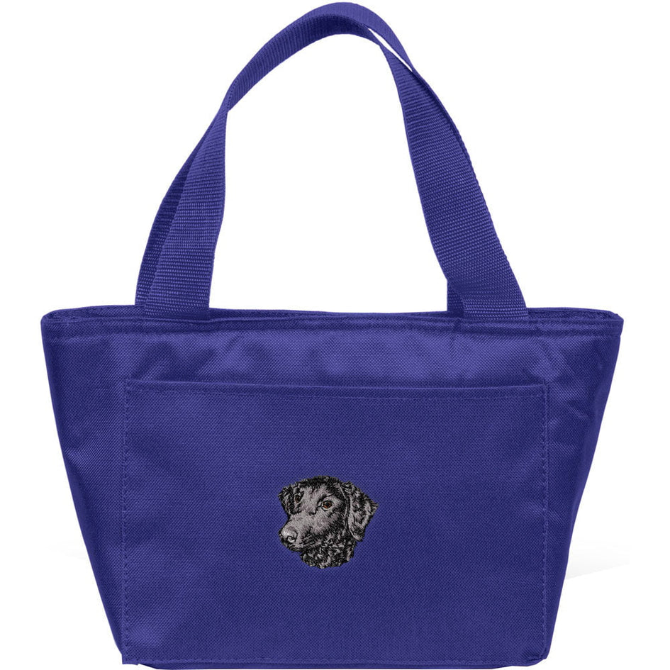 Curly Coated Retriever Embroidered Insulated Lunch Tote