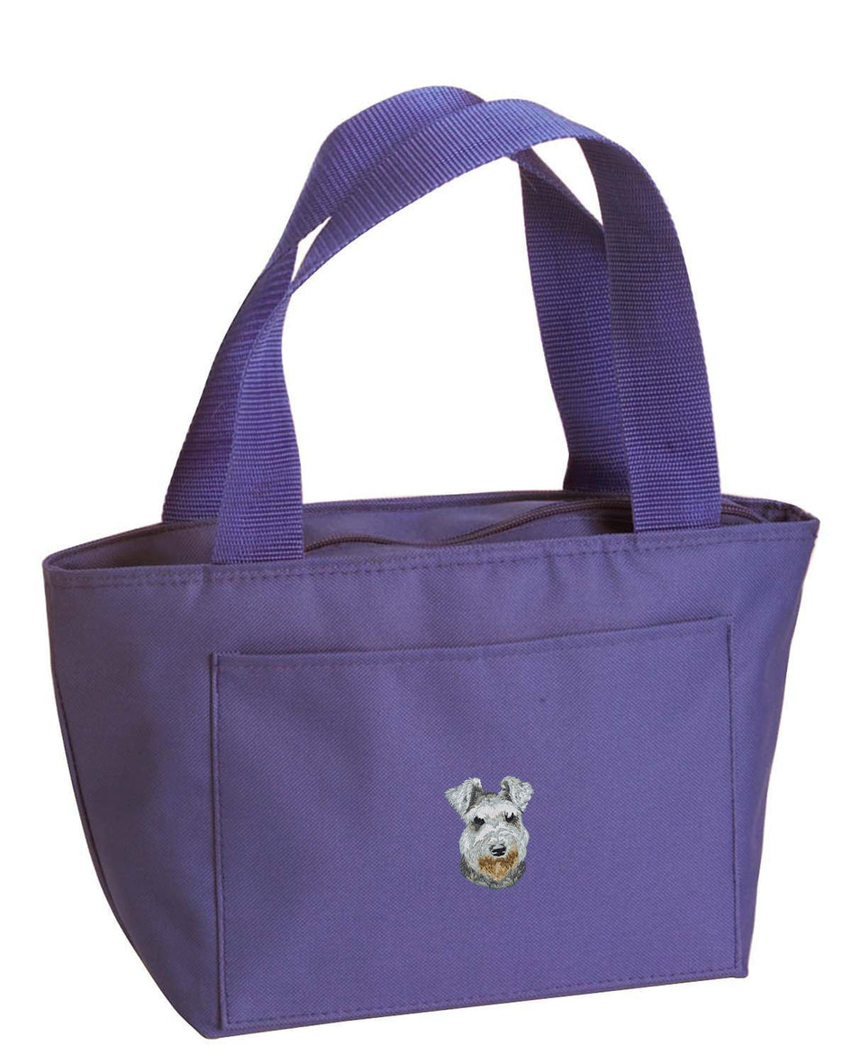 Miniature Schnauzer Embroidered Insulated Lunch Tote