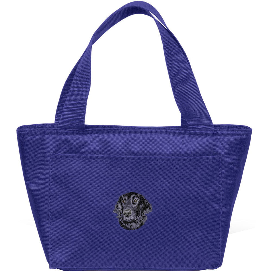 Flat Coated Retriever Embroidered Insulated Lunch Tote