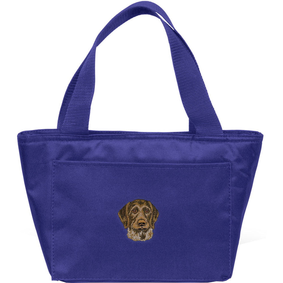 German Wirehaired Pointer Embroidered Insulated Lunch Tote