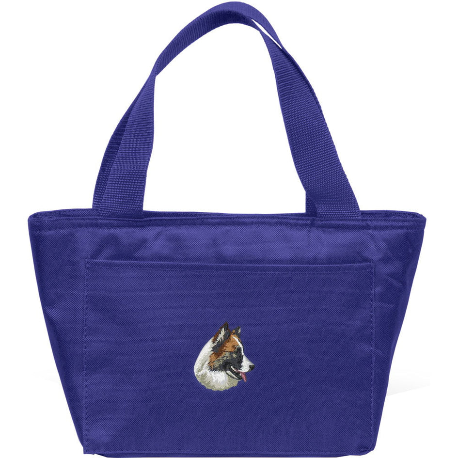 Icelandic Sheepdog Embroidered Insulated Lunch Tote