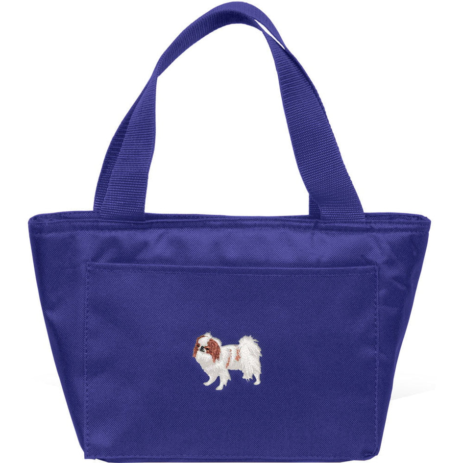 Japanese Chin Embroidered Insulated Lunch Tote